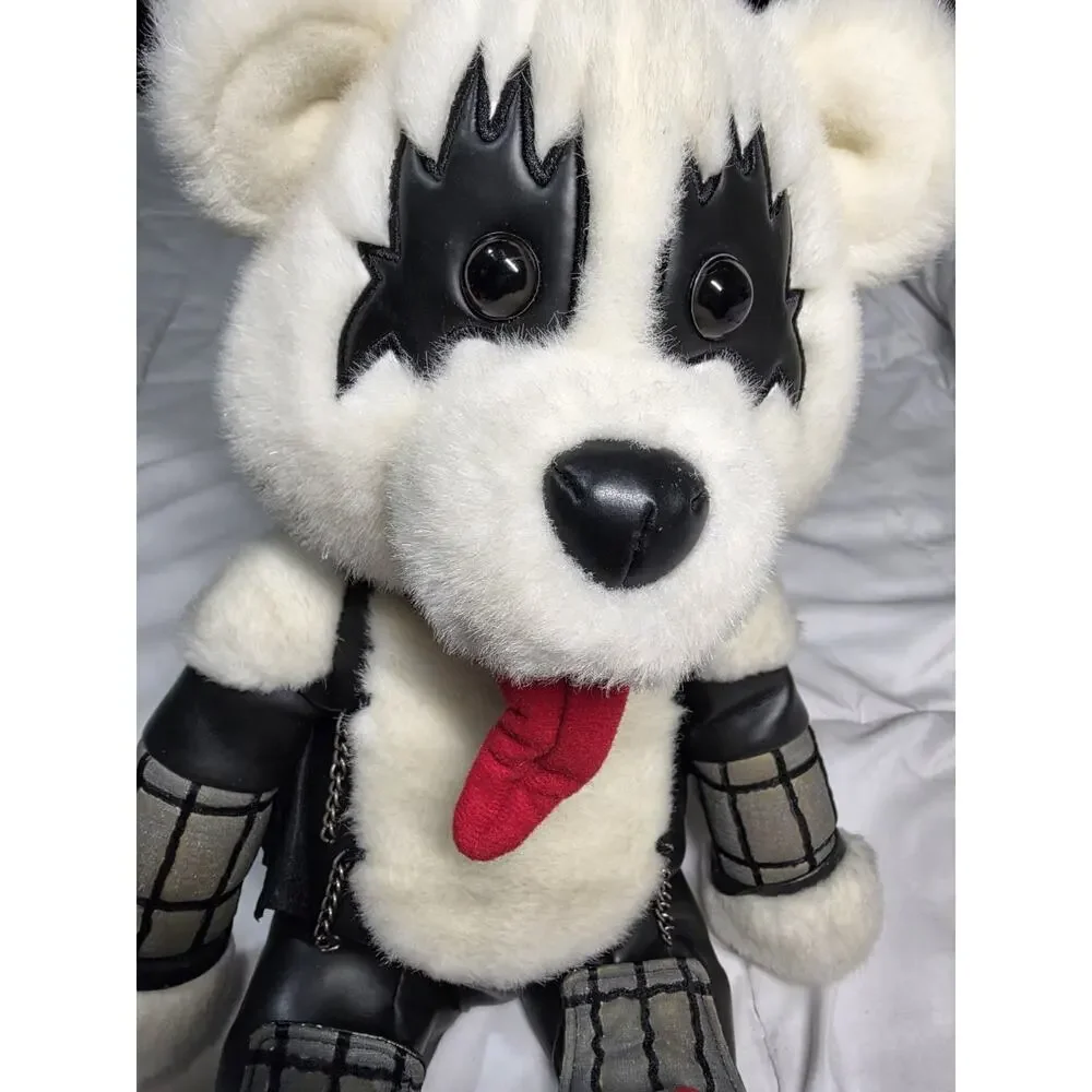 KISS Gene Simmons Limited Edition Love Gun Bear Stuffed Rare HTF 1998 Rock Y2K